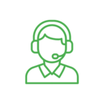 Phone support icon representing customer support contact numbers