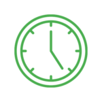 Clock icon representing office hours and business operating times