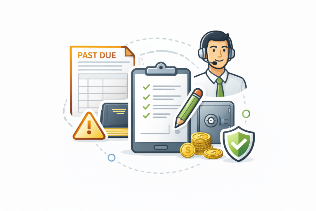 Customer support assisting with account payments, billing queries and overdue account resolution part of encompass trading learning path